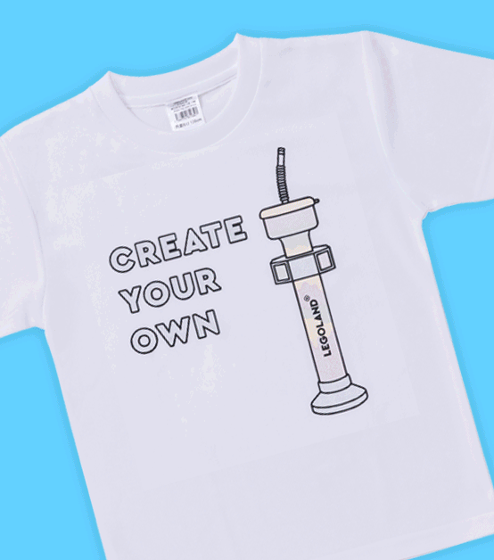 ぬれると色が変わるTシャツ　イメージ