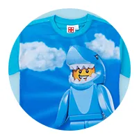 	半袖Tシャツ シャークガイ 青	