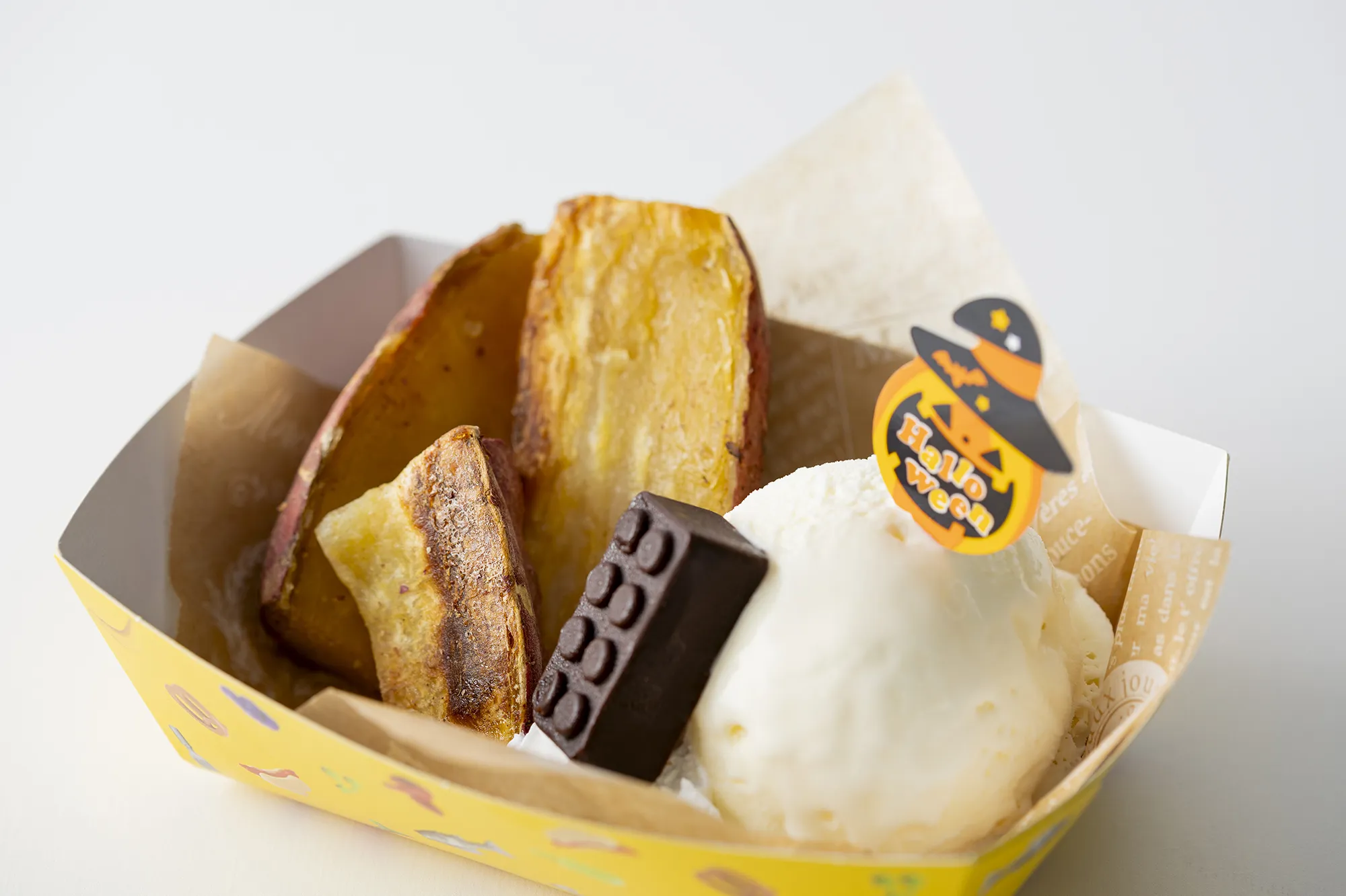 Grilled Sweet Potato & Vanilla Ice Cream