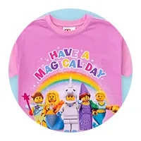 	半袖Tシャツ MAGICAL DAY ピンク	