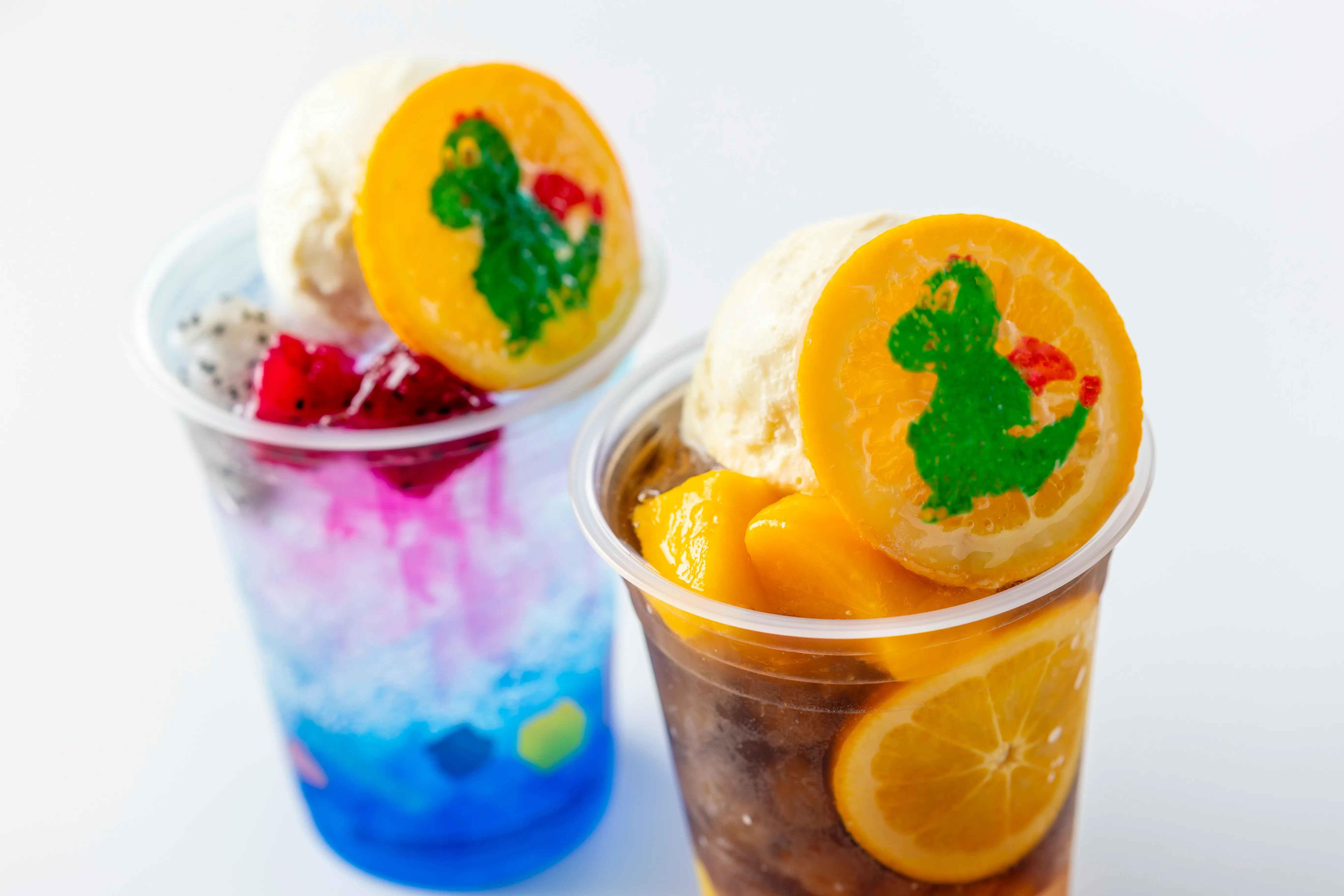 Blue Dragon Soda Float Red Dragon Soda Float