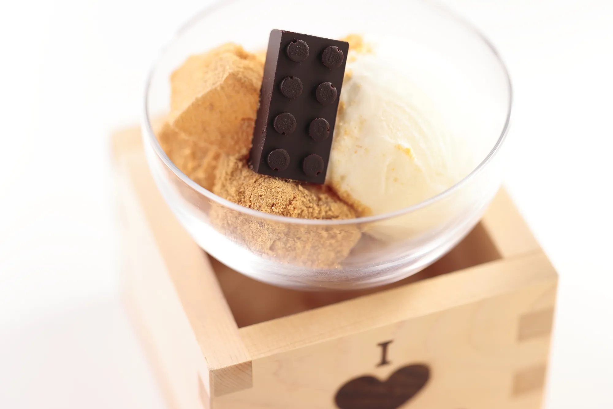 Warabi Mochi With Vanilla Ice Cream