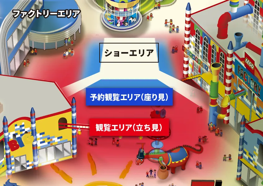 ショー観覧エリア マップ