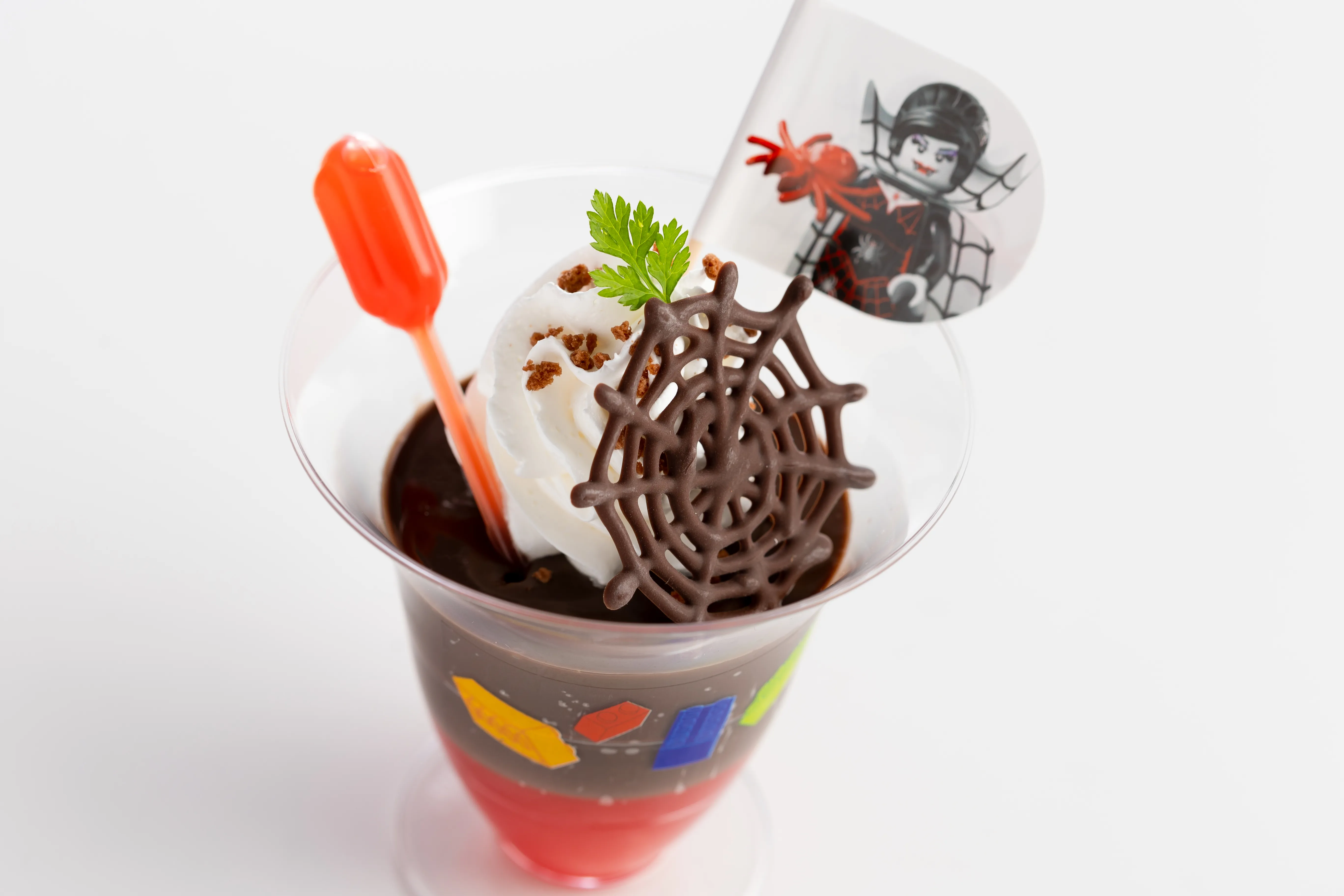 Ktr Red And Black Two Layer Parfait (Chocolate Pudding And Orange Jelly)