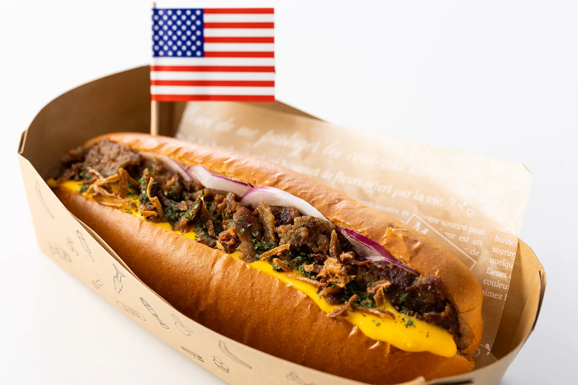 Philly Cheesesteak Dog (United States)