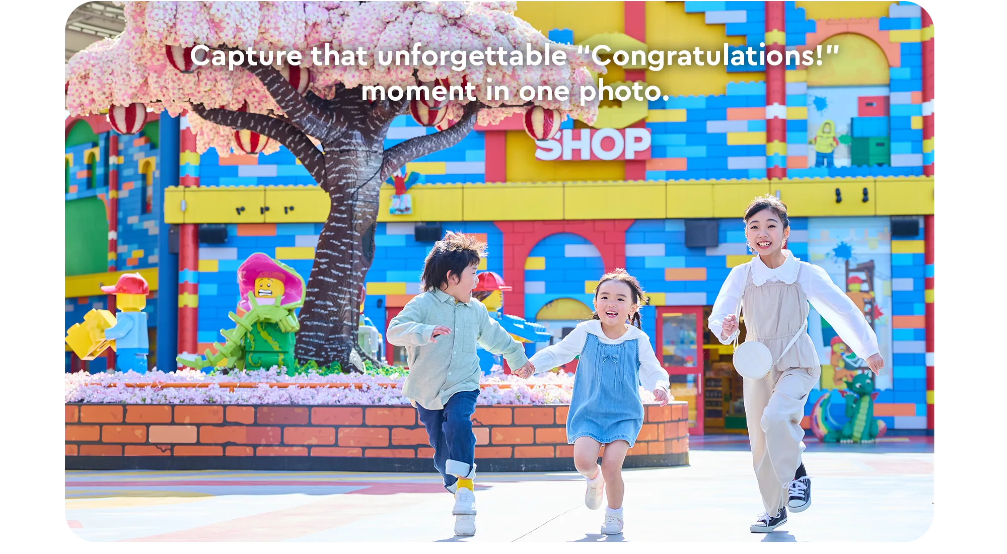 Capture that unforgettable “Congratulations!” moment in one photo.