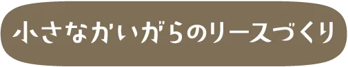 小さなかいがらのリースづくり